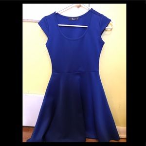 Royal blue dress
